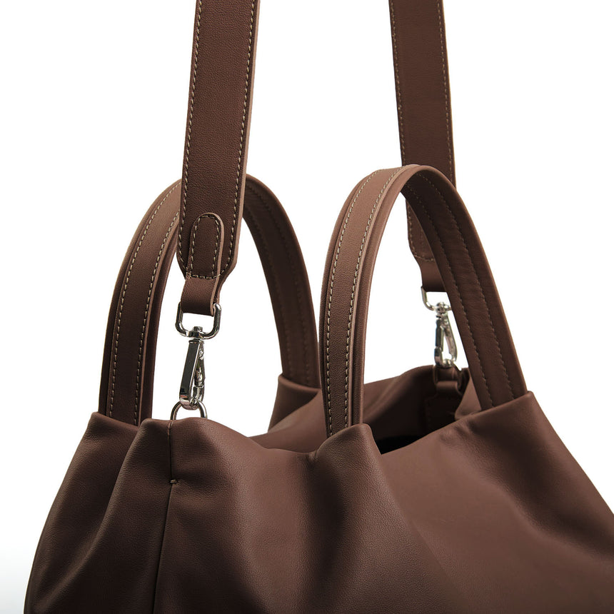 DARK BROWN SOFT BAG