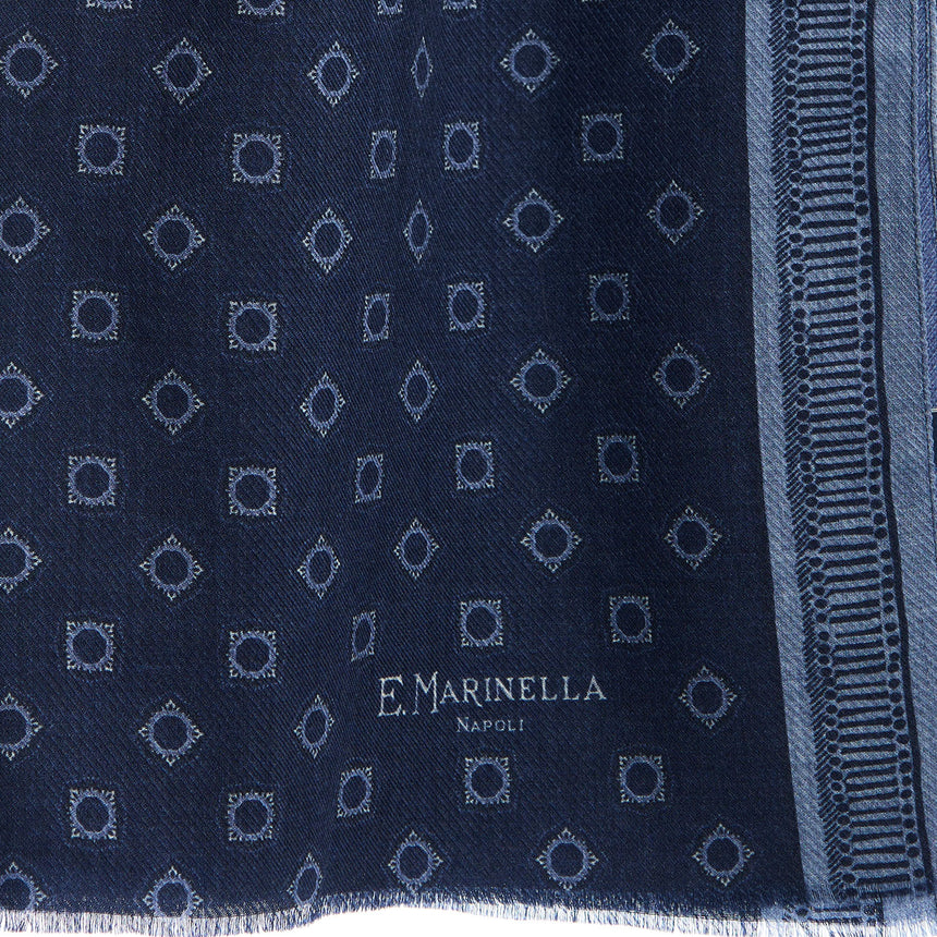 DARK BLUE WOOL STOLE