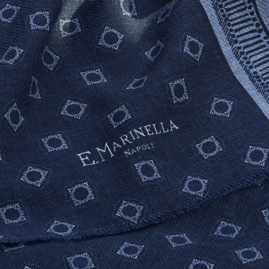 DARK BLUE WOOL STOLE