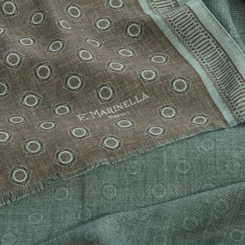 OLIVE GREEN WOOL STOLE