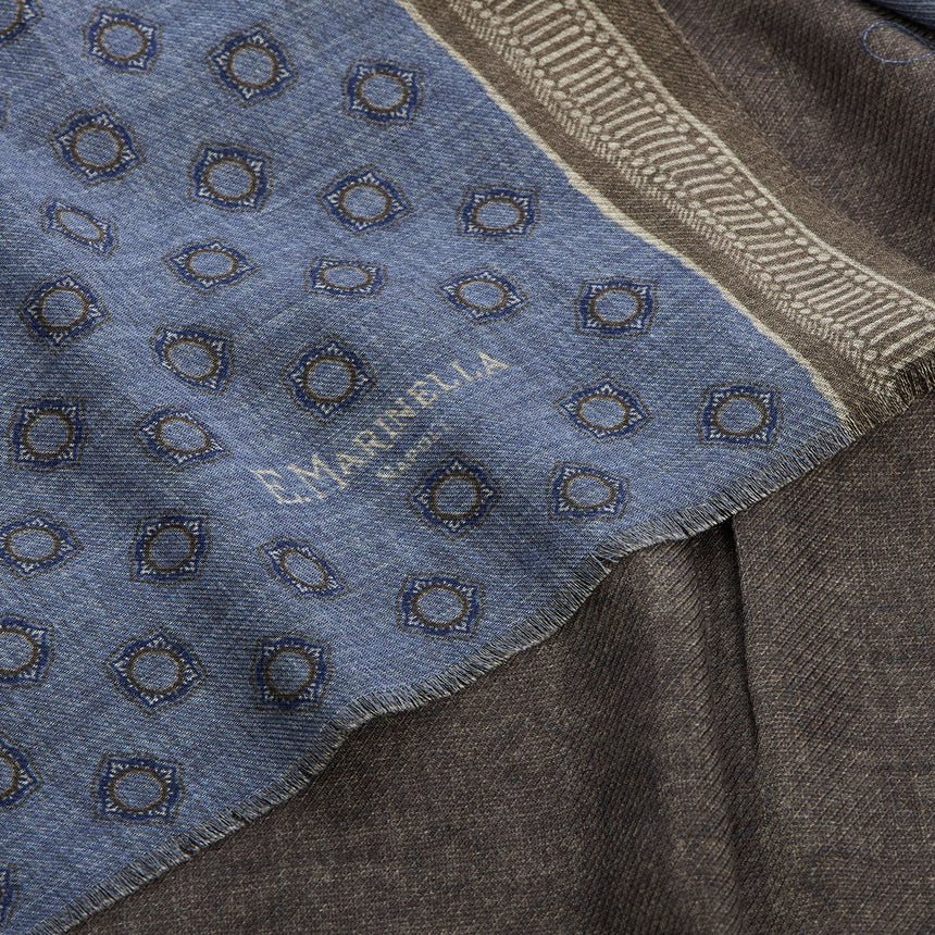 LIGHT BLUE WOOL STOLE