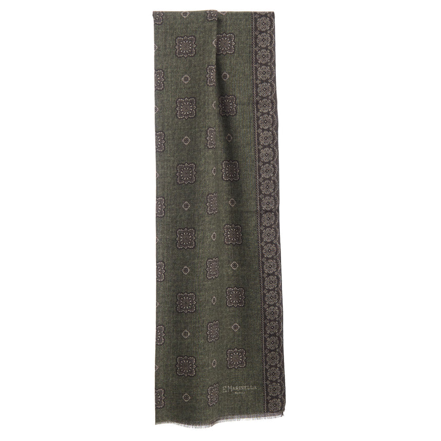 OLIVE GREEN WOOL STOLE