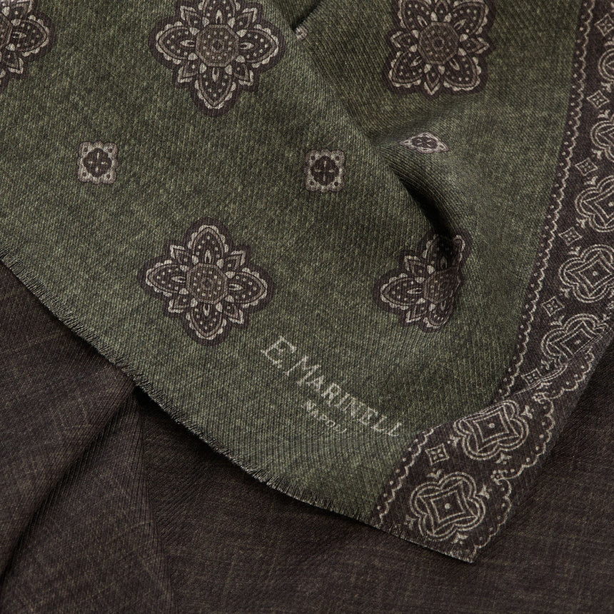 OLIVE GREEN WOOL STOLE