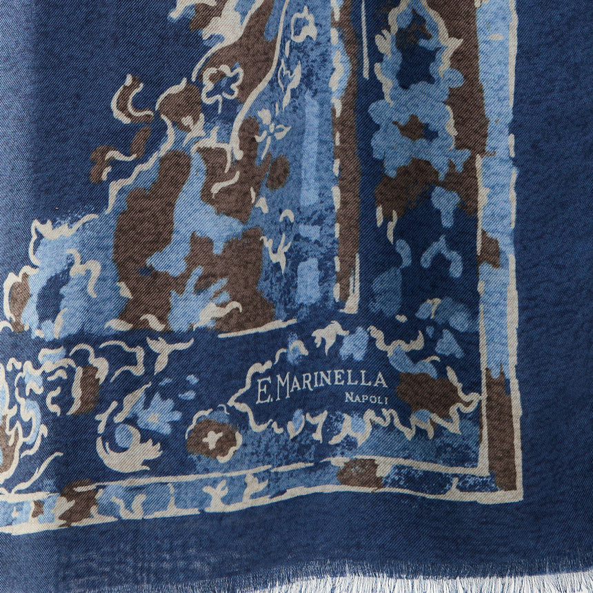 STOLA BLU SCURO IN CASHMERE