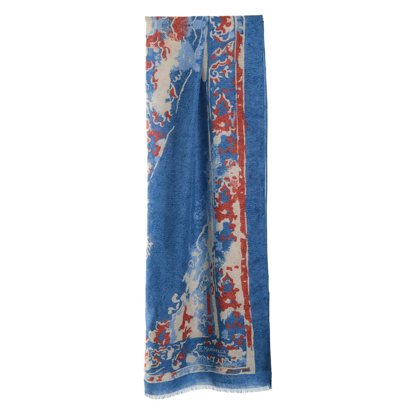 STOLA BLU IN CASHMERE