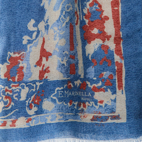 BLUE MADDER CASHMERE STOLE