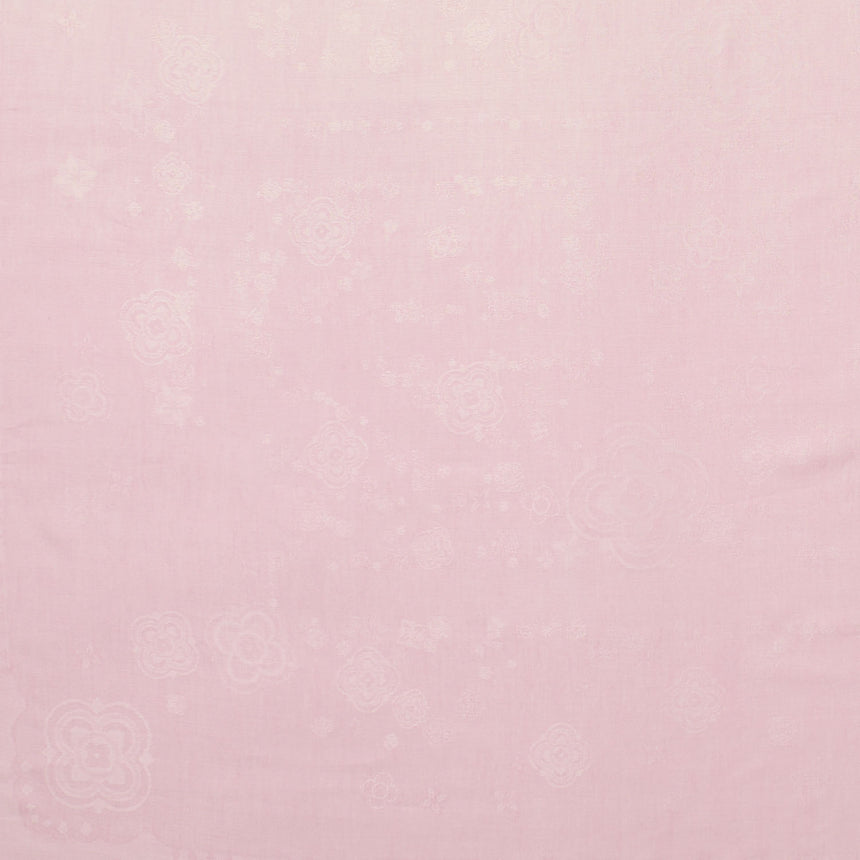 PINK SILK AND COTTON SCARF 120