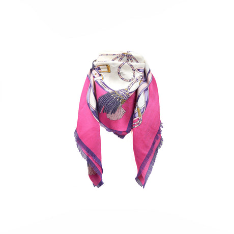 FUCHSIA STOLE 115 IN WOOL, SILK AND CASHMERE