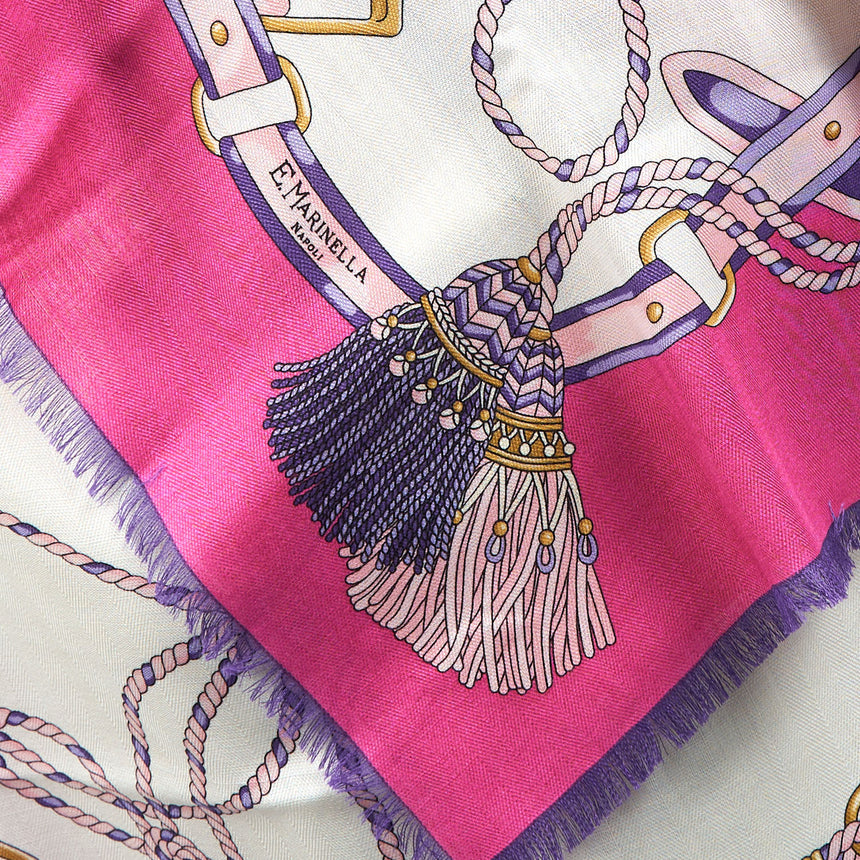 FUCHSIA STOLE 115 IN WOOL, SILK AND CASHMERE