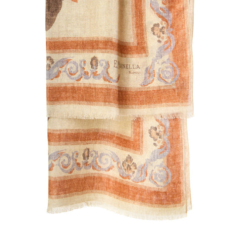 STOLA BEIGE IN LANA, SETA E CASHMERE
