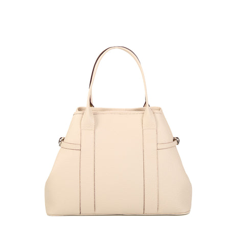 BEIGE TOTE BAG SIDE BUCKLES