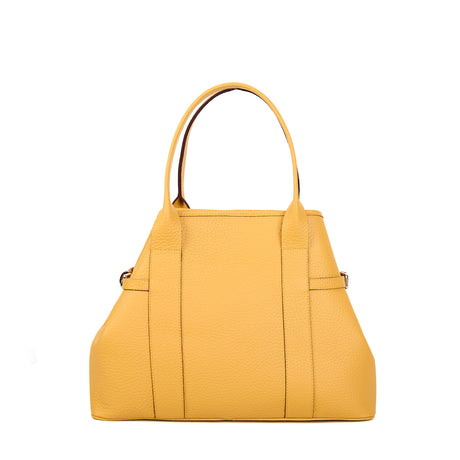 YELLOW TOTE BAG SIDE BUCKLES