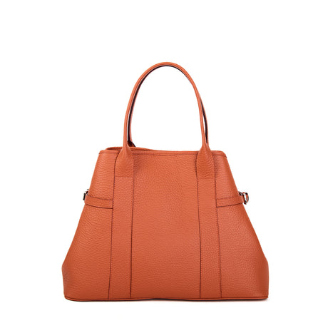ORANGE TOTE BAG SIDE BUCKLES