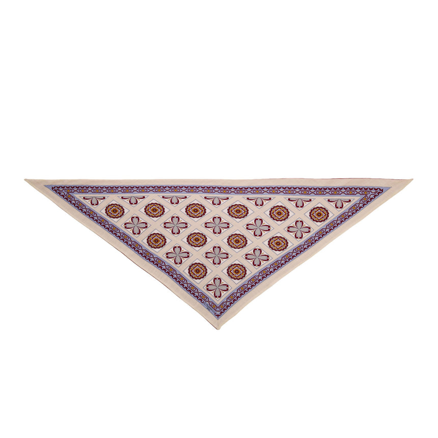 FOULARD TRIANGOLO IN LANA BORDEUAX