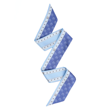 MINI BANDEAU IN SETA BLU 