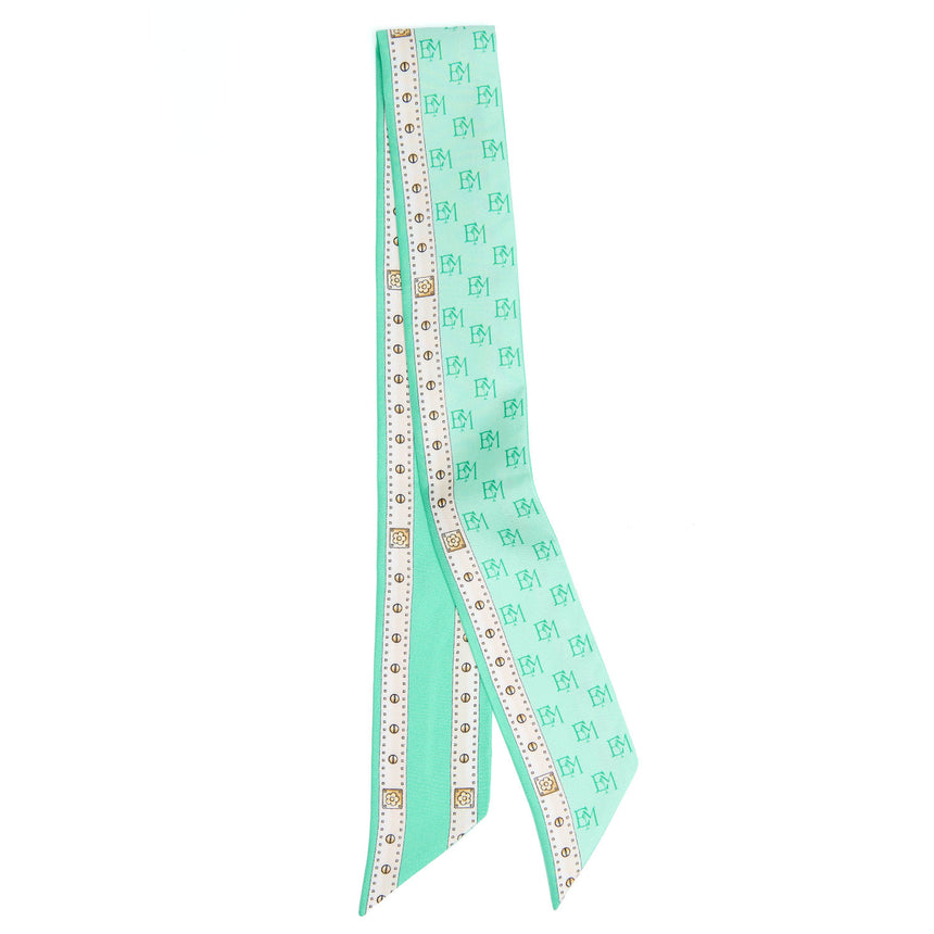 LIGHT GREEN SILK MINI BANDEAU