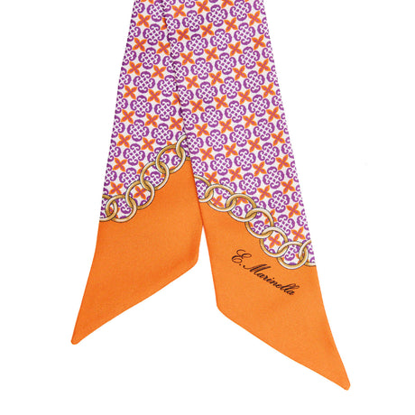 MINI BANDEAU IN SETA ARANCIONE