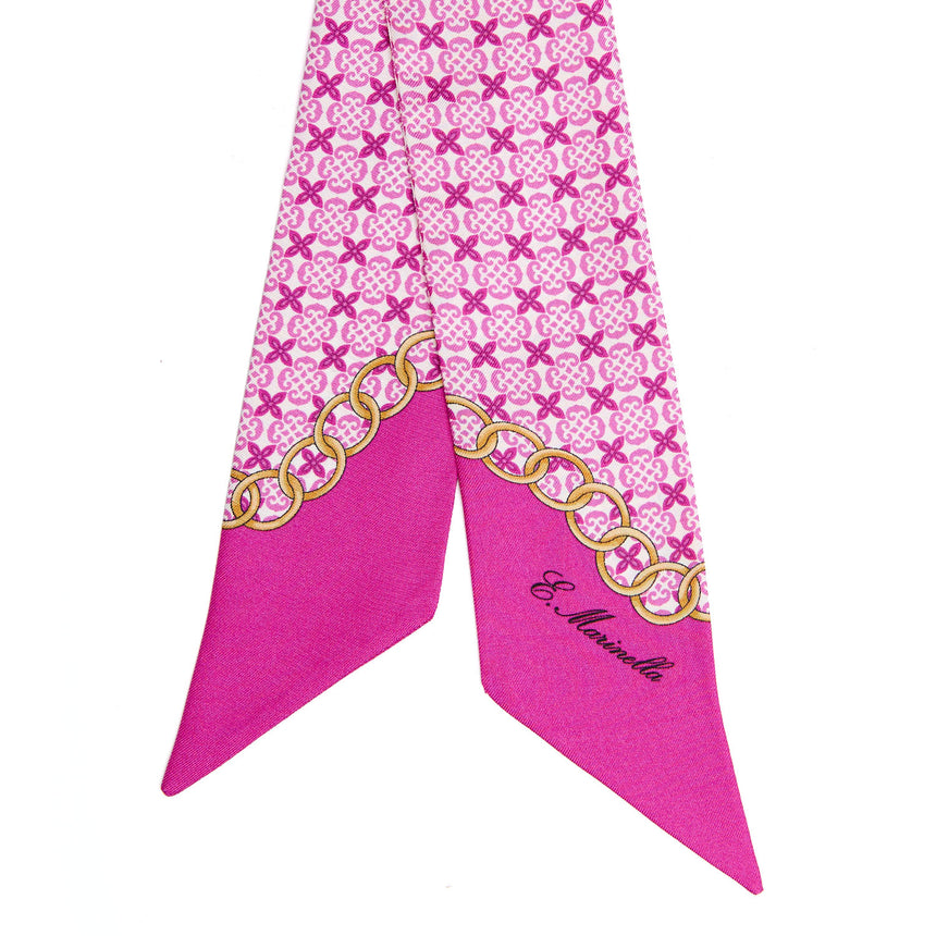 FUCHSIA SILK MINI BANDEAU