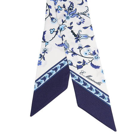MINI BANDEAU IN SETA BLU SCURO