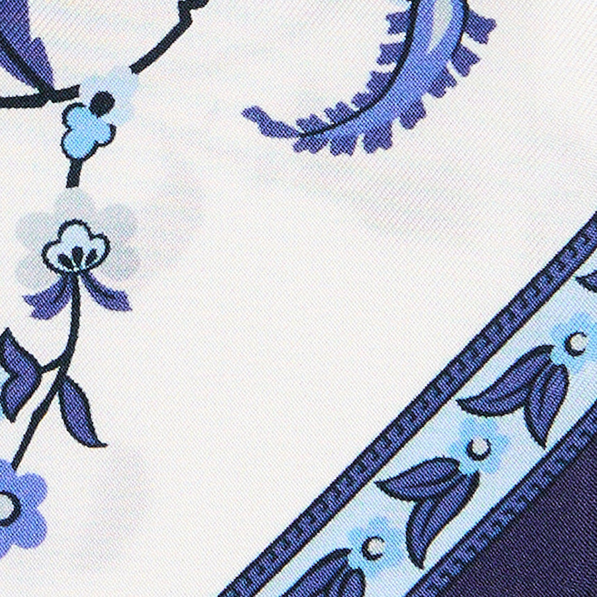 DARK BLUE SILK MINI BANDEAU