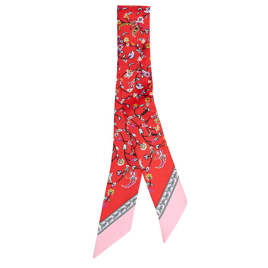 RED SILK MINI BANDEAU