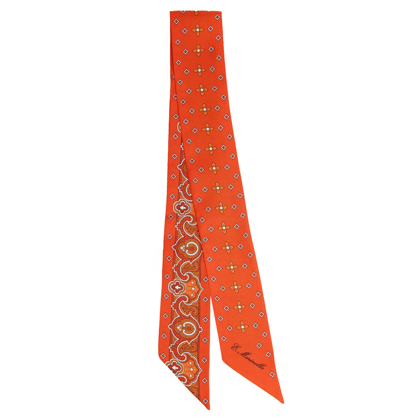 ORANGE SILK MINI BANDEAU