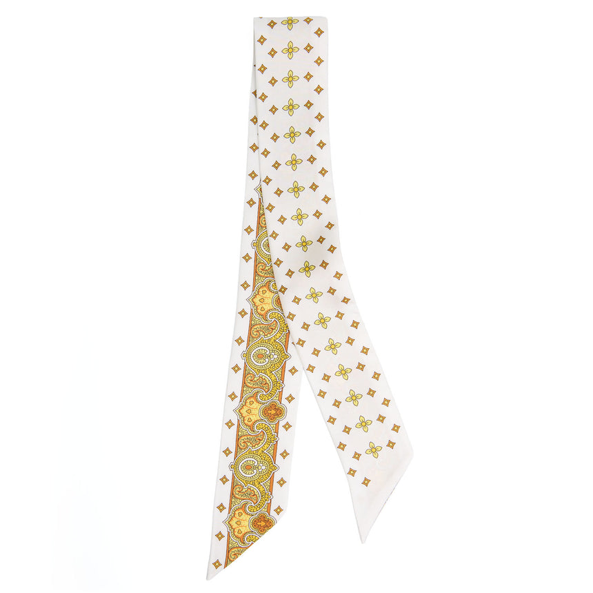 YELLOW SILK MINI BANDEAU
