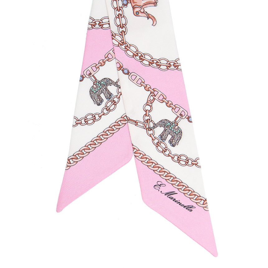 MINI BANDEAU IN SETA ROSA