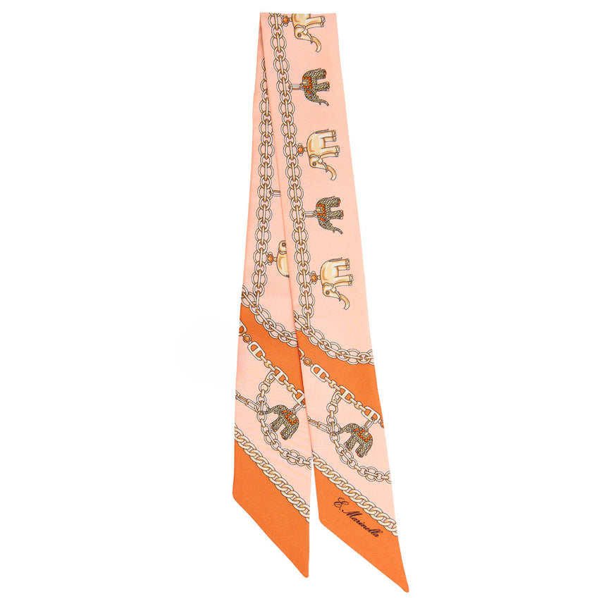 MINI BANDEAU IN SETA ARANCIONE