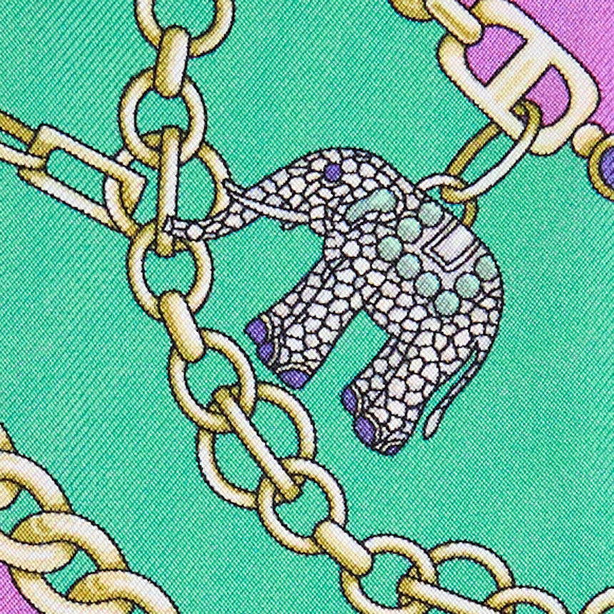 MINI BANDEAU IN SETA VERDE