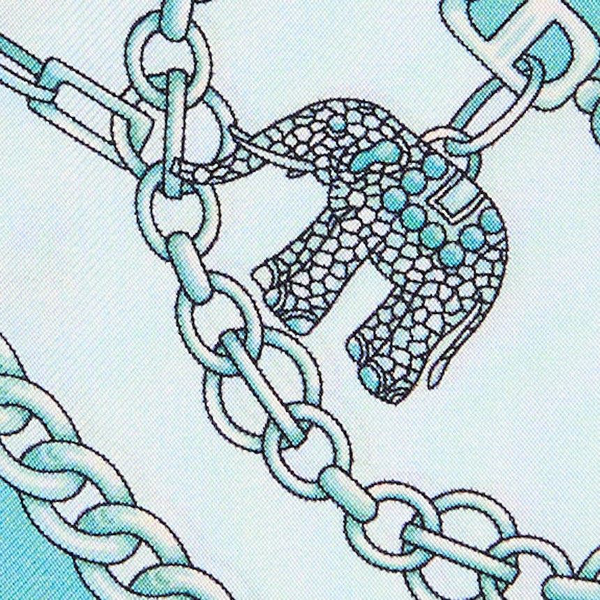 MINI BANDEAU IN SETA AZZURRO