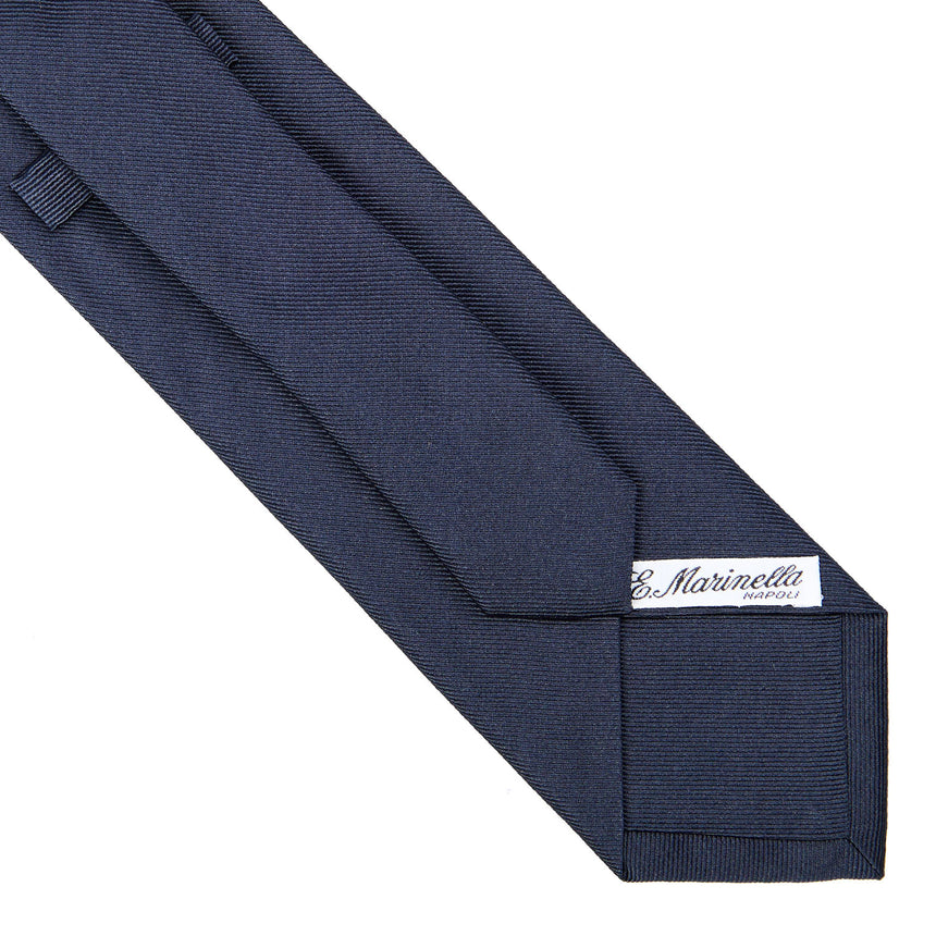 CRAVATTA IN SETA JACQUARD BLU