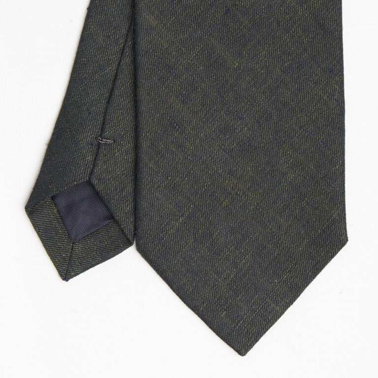 Linen and cotton tie